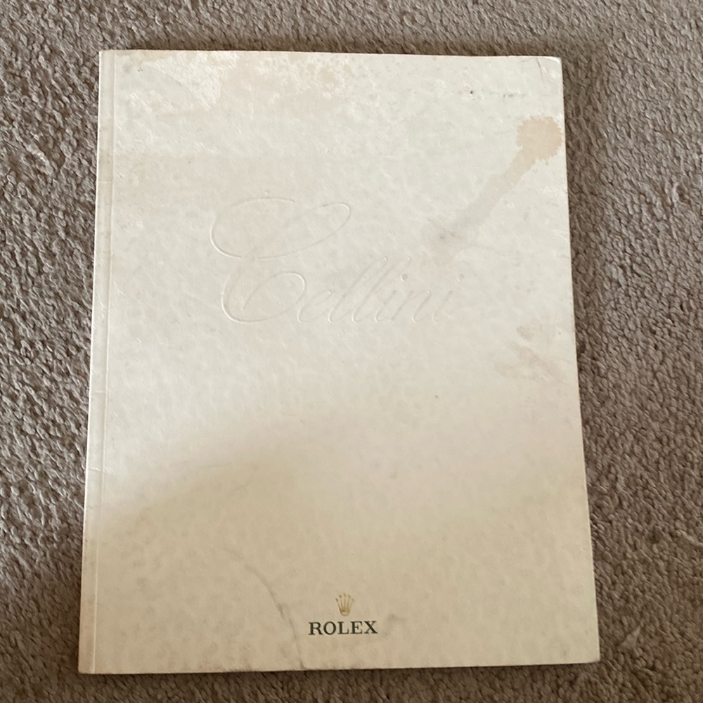 Catalogue Rolex Cellini 2001 Spanish